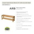thumbnail image 1 of ARB TEAK & SPECIALTIES BEN545 Teak Shower Bench Coach 47' (120 cm) with shelf, 1 of 1