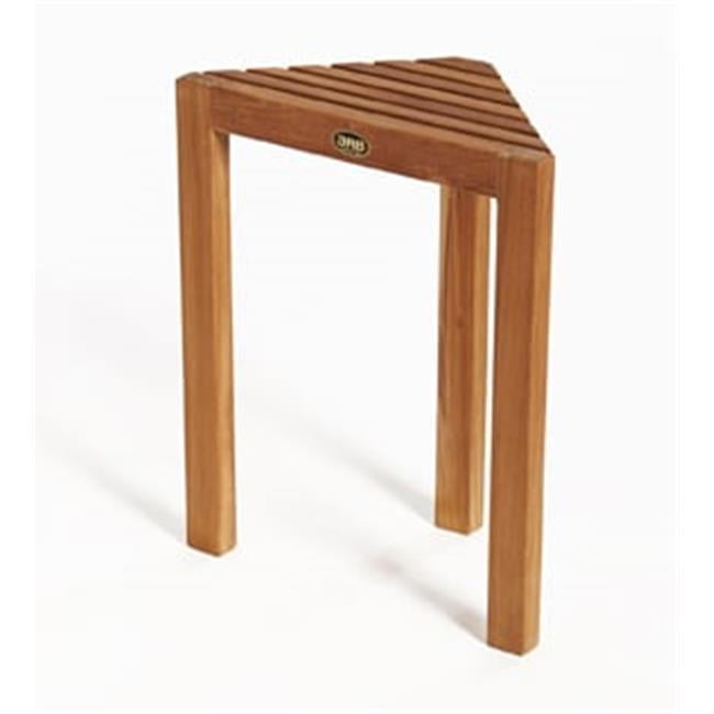 Teak Wood Brown Corner Spa Foot Rest