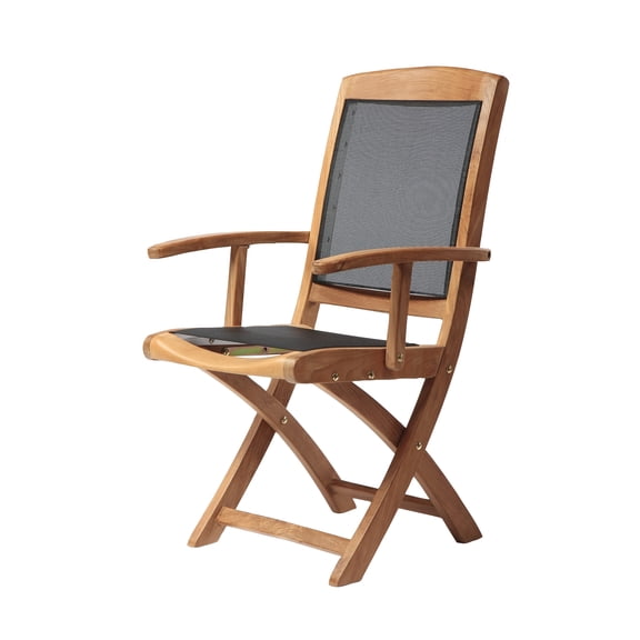 ARB SYSTEMS INC Teak & Textilene Folding Armchair Colorado
