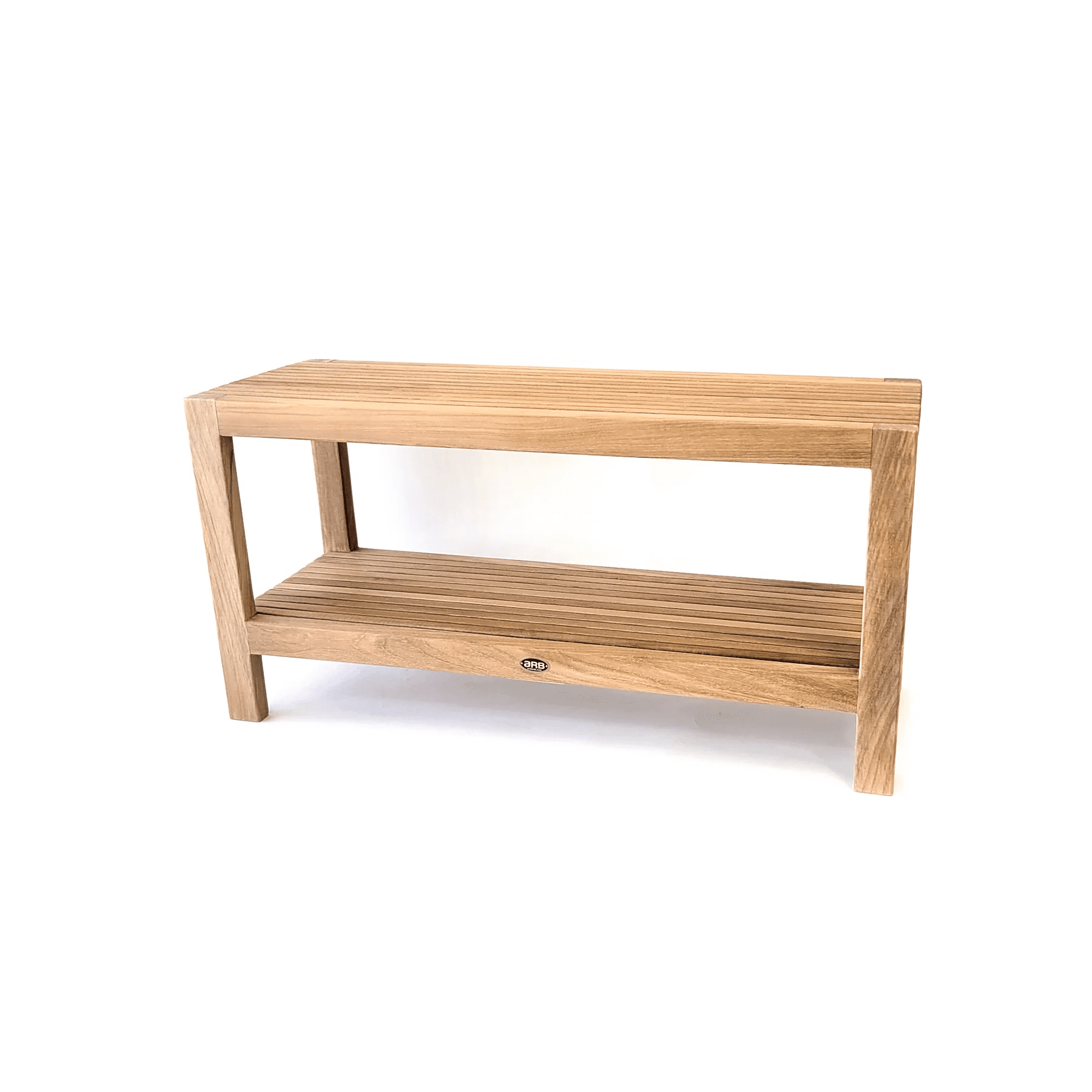 Fiji Teak Wood Spa Shower Bench with Shelf