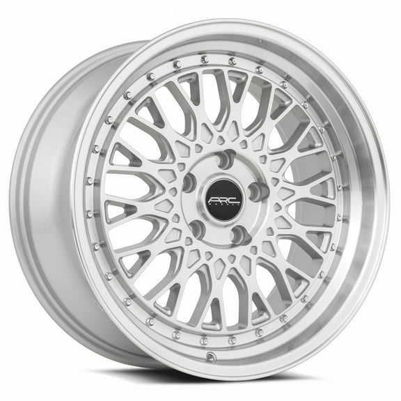 ARC AR1 5X114.3 35ET Silver Machine Face Lip Chrome Rivet