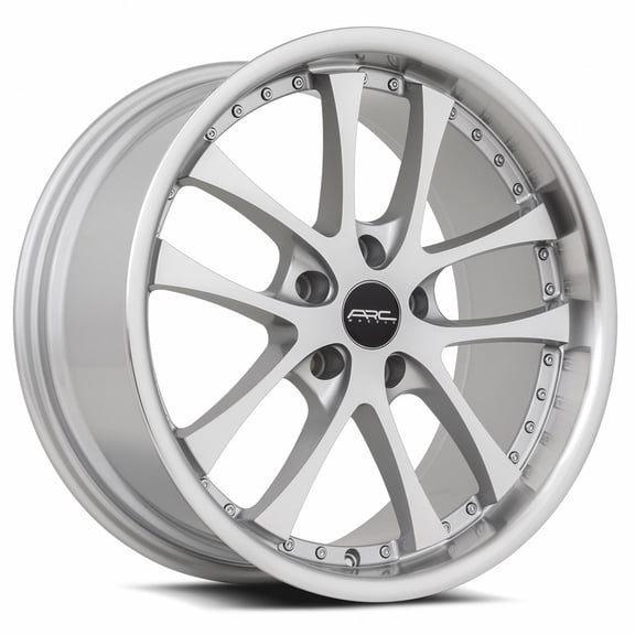 ARC AR5 5X114.3 35ET Silver Machine Face Lip Chrome Rivet