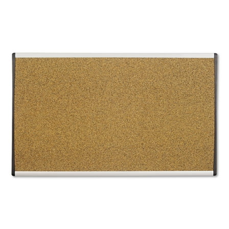 ARC Frame Cubicle Cork Board, 30 x 18, Tan Surface, Silver Aluminum Frame