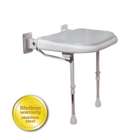 ARC Inc 04270P 4000 Series Shower Seat Padded - Gray - 18.125 Inch W
