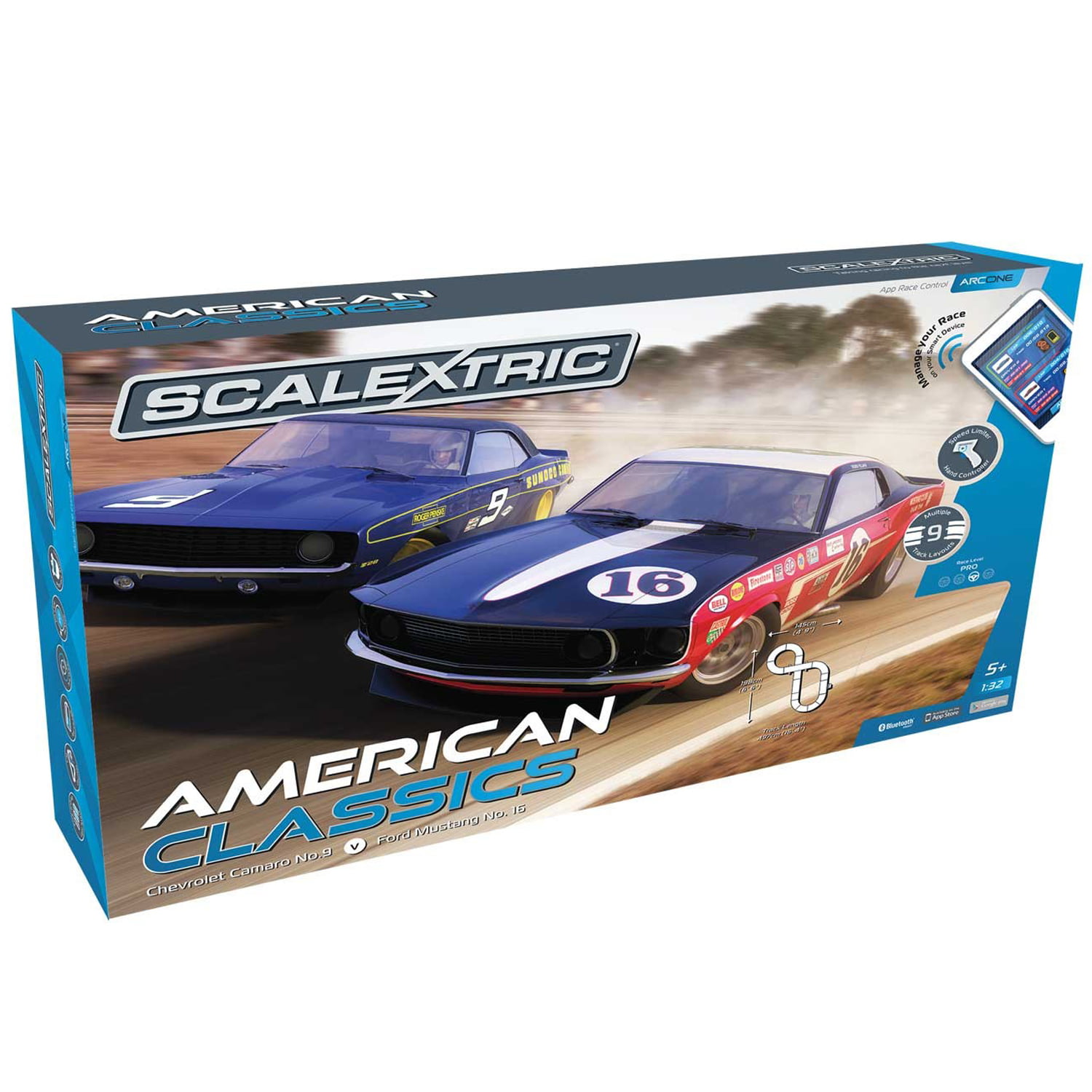 ARC One American Classics 1:32 Slot Car Race Track 