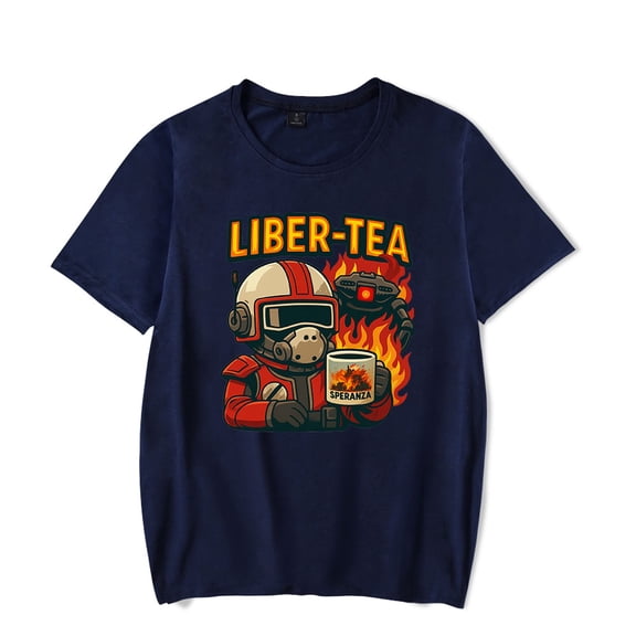 ARC Raiders Merch Liber Tea Character T-Shirt Video Game Cute Short Sleeve Unisex Funny Clothing For Summer