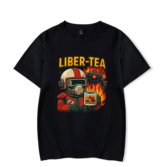 ARC Raiders Merch Liber Tea Character T-Shirt Video Game Cute Short Sleeve Unisex Funny Clothing For Summer