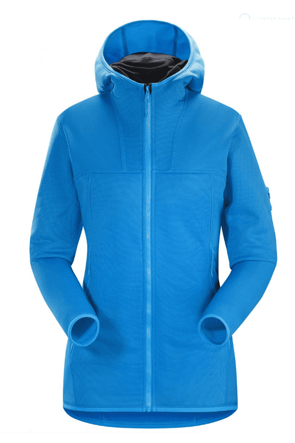 ARCTERYX WOMEN'S FLEECE JACKET FORTREZ HOODY - SIZE: WOMEN XL - BLUE