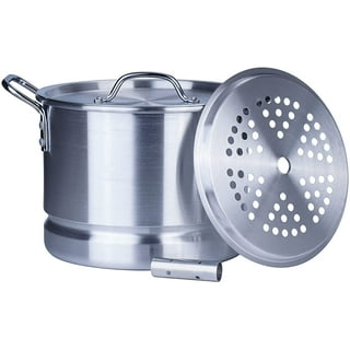 3-Tier, 18” Aluminum Steamer with Lid