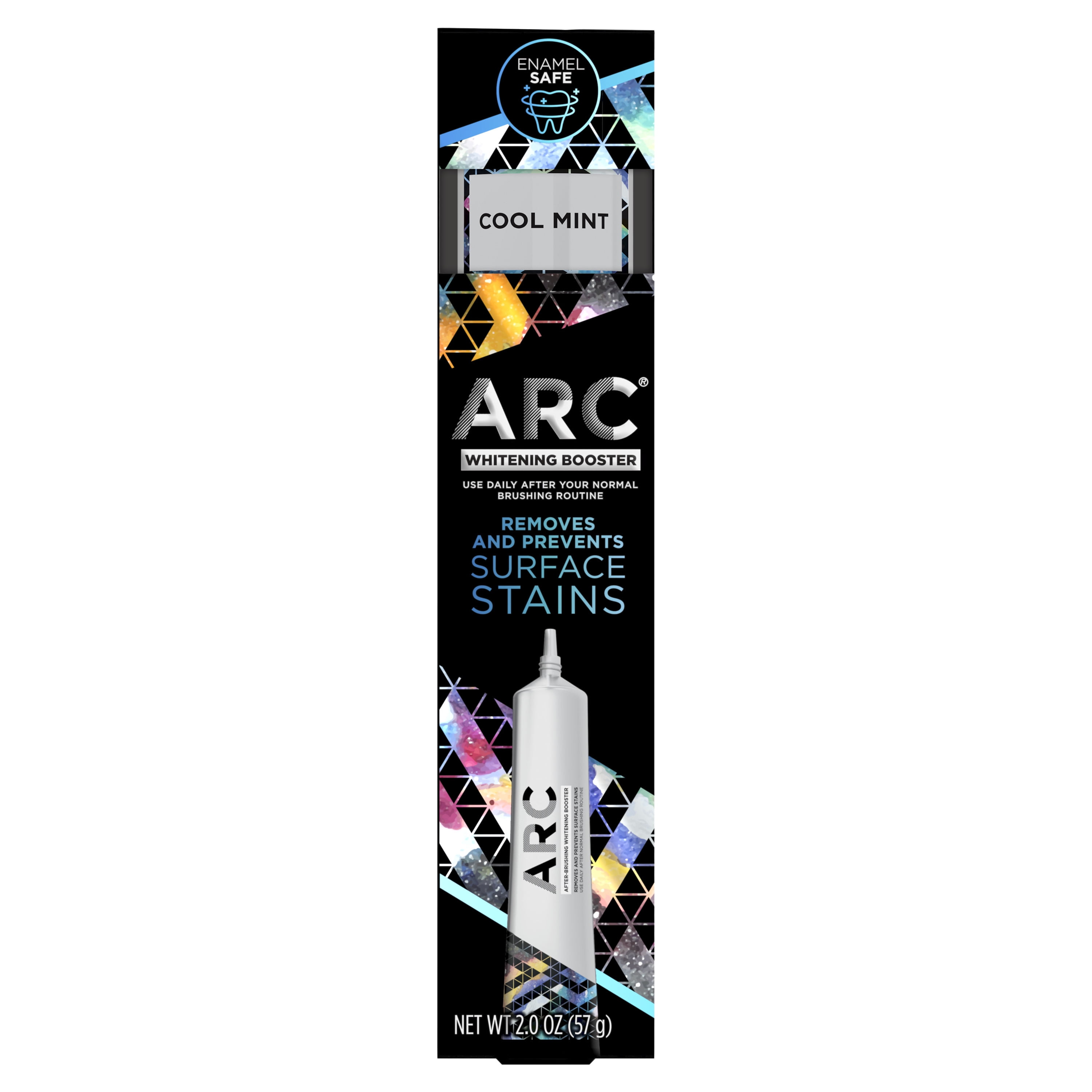 ARC afterBrushing Whitening Booster Gel, Removes and Prevents Surface Stains, Cool Mint, 2 oz