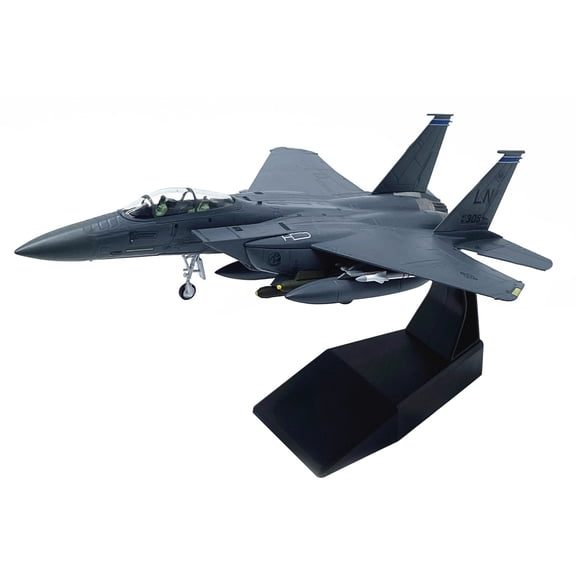 ARCADORA 1:100 Scale US Air Force McDonnell Douglas F-15E Strike Eagle Fighter Model Alloy Plastic Material For Desk Decor Aircraft Collection