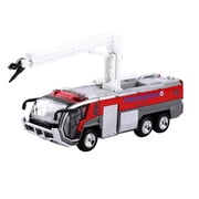 ARCADORA 150 Alloy Pull Back Airport Fire Truck Model for Collectors Elegant Retro Design, Perfect for Living Room Display