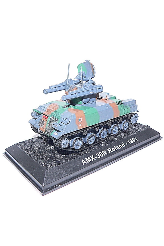 1:72 France AMX-30R Roland SAM Tank 3.5in Alloy Diecast 1991 Military Model for Collectors Display Gift