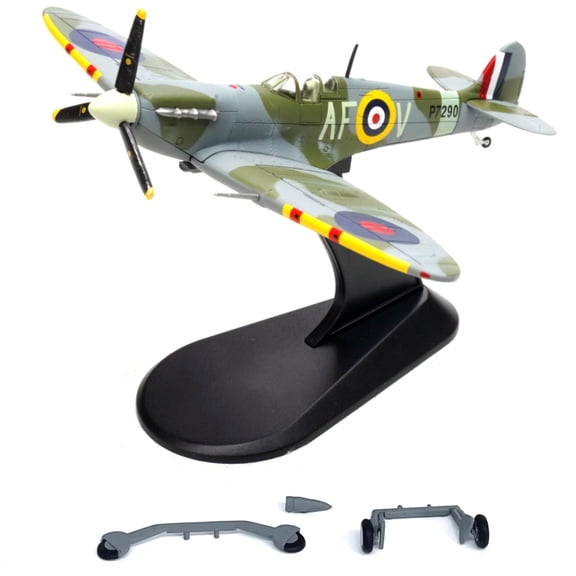 ARCADORA 1:72 Scale Alloy Plastic UK Air Force Supermarine Spitfire Mk Vb Fighter Model With Display Stand For Desk Showcase Shelf Decoration