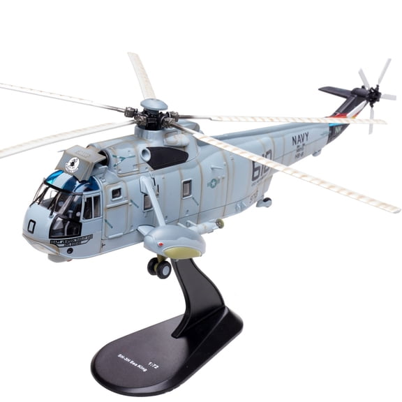 ARCADORA 1:72 Scale Sikorsky SH-3H Sea King Helicopter Model Diecast Alloy Plastic For US Navy Military Collection Display