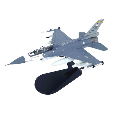 ARCADORA 1:72 Scale US Air Force F-16D Falcon Fighter Model Alloy Plastic Material With Display Stand For Desk Decor Collection