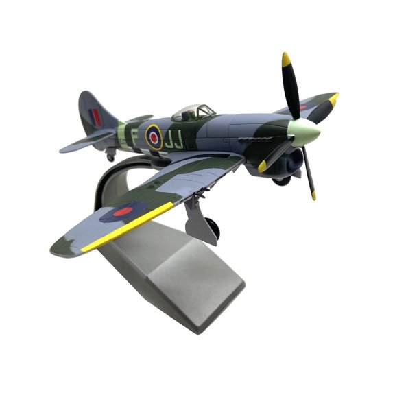 ARCADORA 1:72 Scale WWII RAF Hawker Tempest Mk.V Fighter Model For Collection Decoration Alloy Plastic With Display Stand
