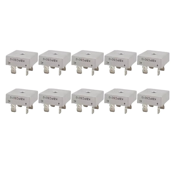 ARCADORA 10 KBPC5010 Diode Bridge Rectifiers 50A 1000V Metal Case Single Phase High Surge Protection Heat Dissipation