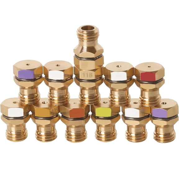 ARCADORA 12PCS LP Conversion Kit Brass Gold Color GRLP4 Model Functional Replacement For Electrolux Stove Range