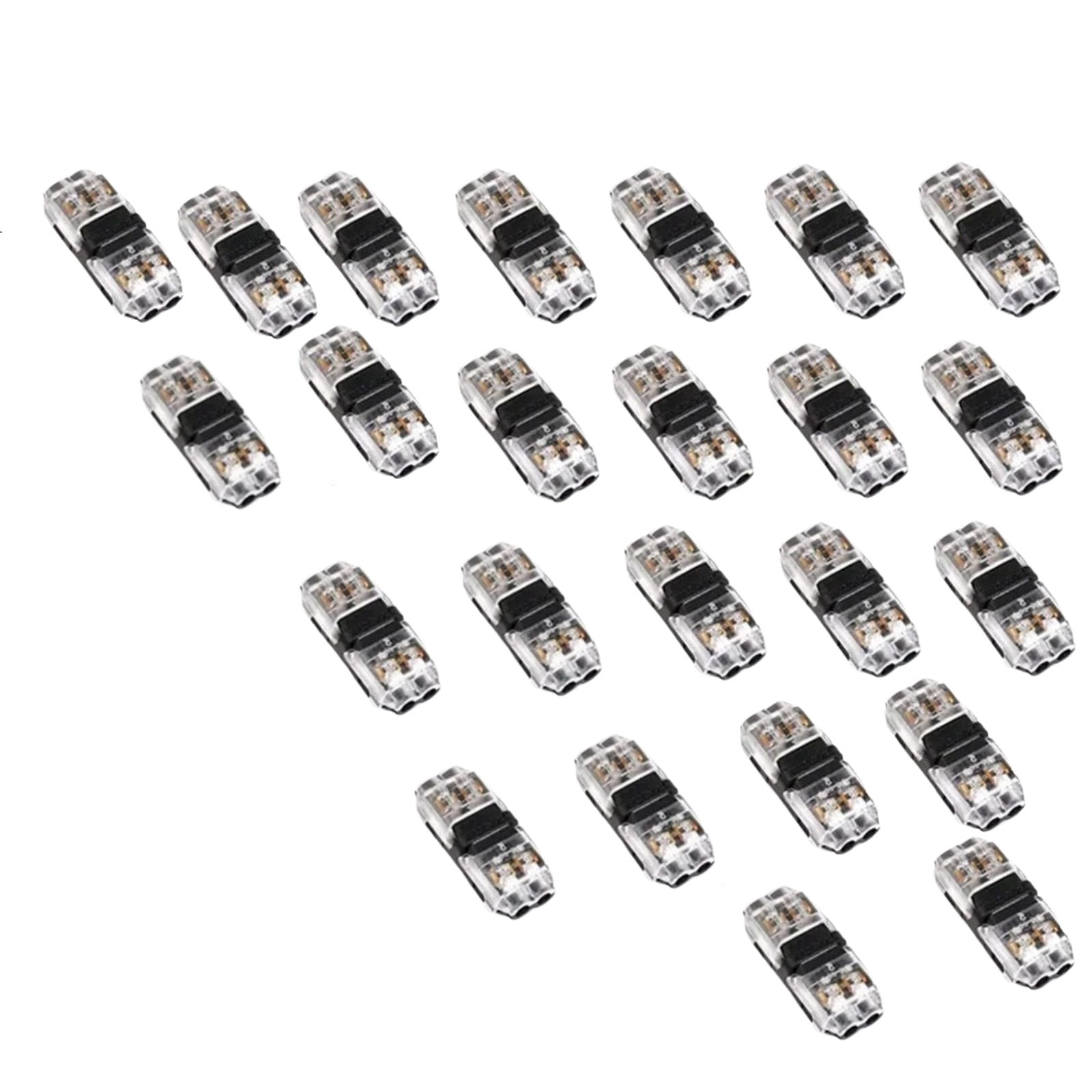 ARCADORA 2 Pin 2 Way Led Connector 24Pcs Black Compact Quick Connection ...