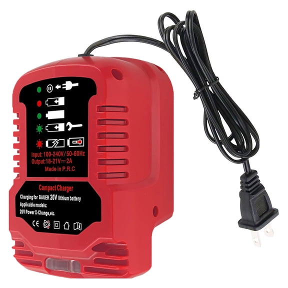 ARCADORA 20V Max Battery Charger Replace 1702C-B for Bauer Hypermax Lithium Ion Batteries KB624 KB524 KB424 KB224 KB124 Compact