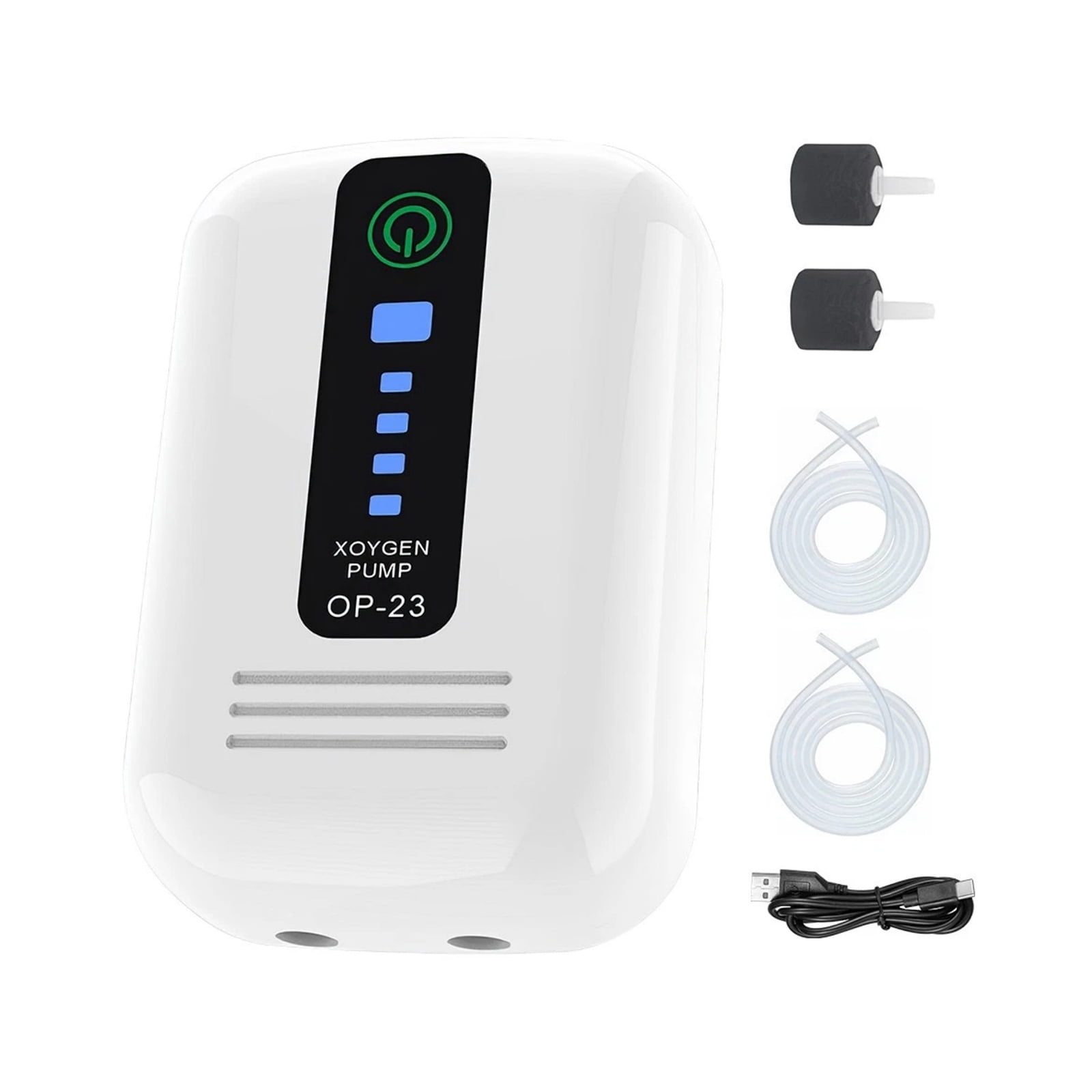 ARCADORA AC DC Auto Switching Aquarium Air Pump 2600mAh Lithium Battery Type-C Charging 35dB Ultra Quiet For Fish Tank Oxygen Supply