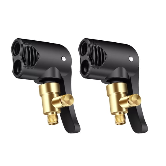 ARCADORA Air Chuck for Bike Car Tire Inflation Schrader Presta Valve Compatible Brass Deflation Knob 7.8mm Thread 2 Pack Versatile
