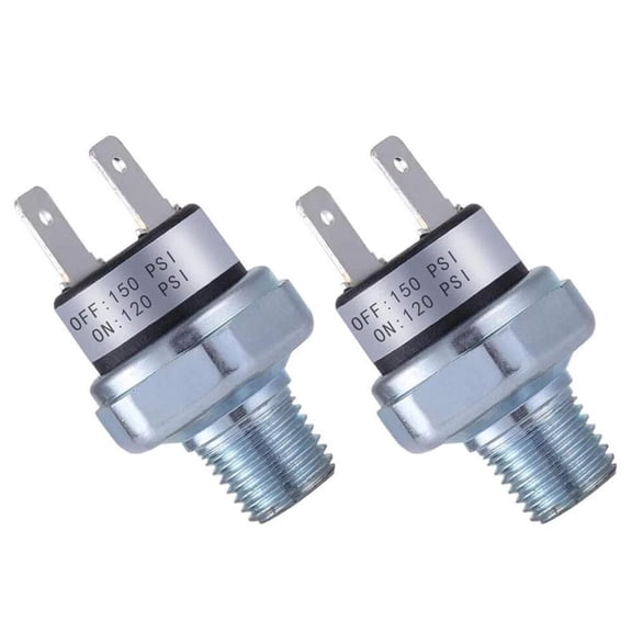 ARCADORA Air Pressure Switch 2PCS 1/4- 18 NPT Male Thread 120 150 PSI Range For Air Compressor Tank System