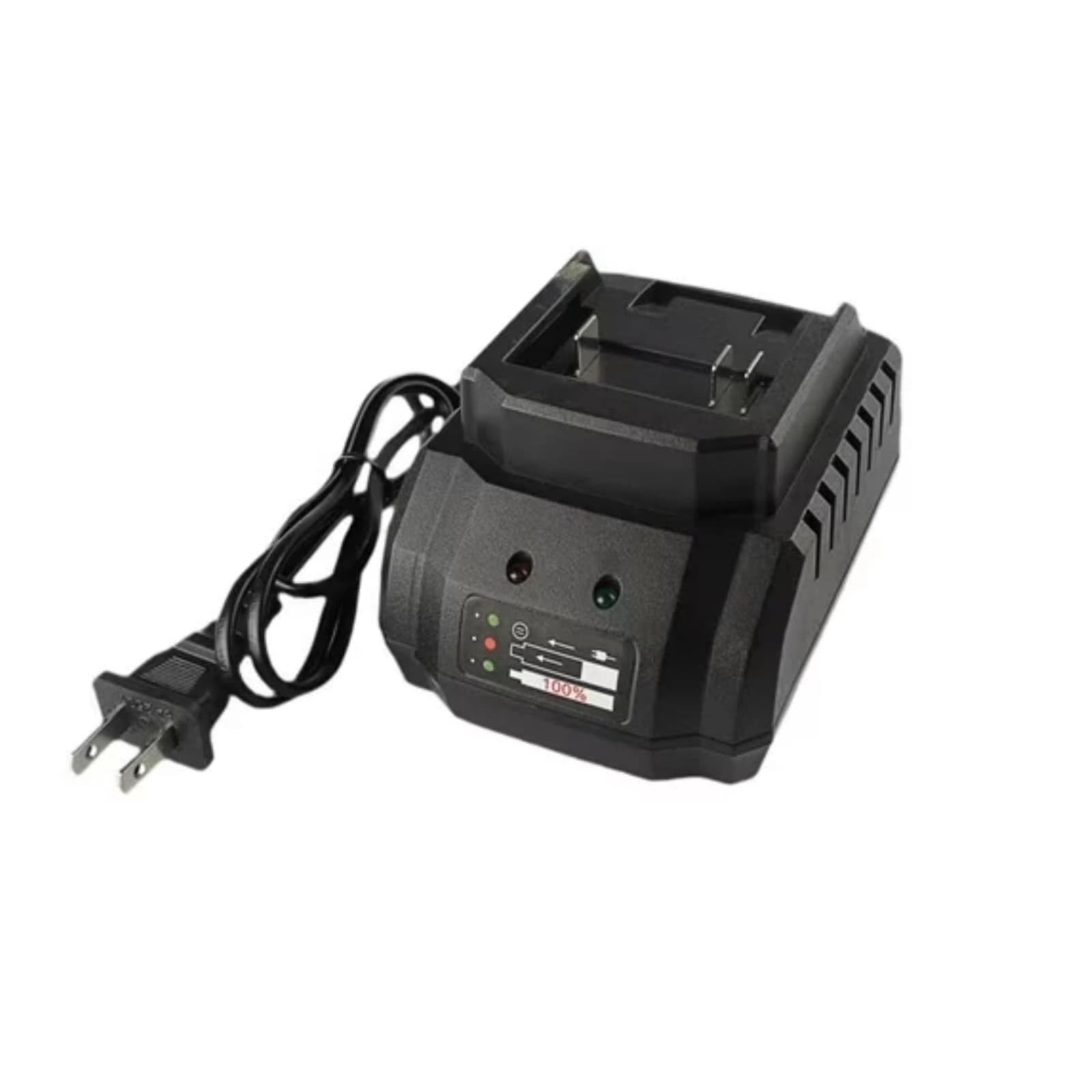 ARCADORA Battery Charger Black 18V 21V 1.5-2.0A Intelligent Management For Lithium Power Tool Battery US Plug