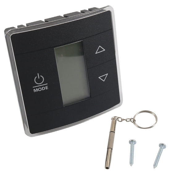 ARCADORA Black 12V RV Thermostat 3-Wire 40-90°F For Dometic 3316250.700 3316230.700 Single Zone AC Climate Control