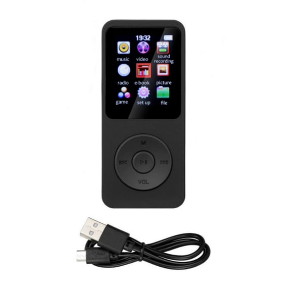 ARCADORA Bluetooth 5.0 MP3 Player for Music, FM Radio & E-book Reading, 1.8-inch HD Screen, Portable Design