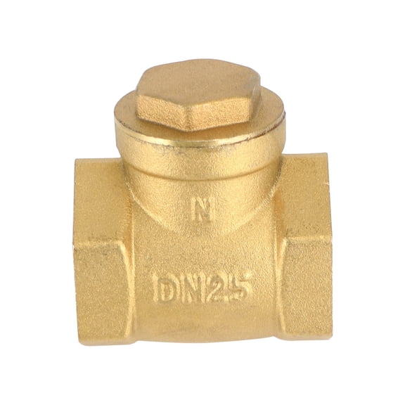 ARCADORA Brass Check Valve 1 Inch DN25 Horizontal Swing for Water Oil Gas Applications Prevents Reverse Flow