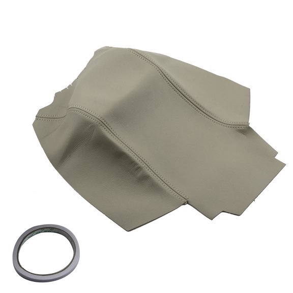 ARCADORA Brown Microfiber Leather Center Console Armrest Cover For Rover LR3 LR4 2005-2016 Double Seams Scratch Resistant Car Accessory