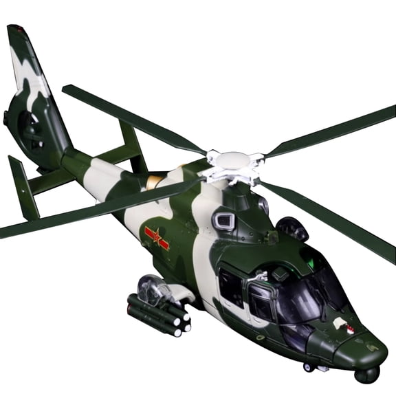 ARCADORA China Air Force Z-9 Helicopter Model for Desktop Decoration - High-Quality Alloy, 1:48 Scale