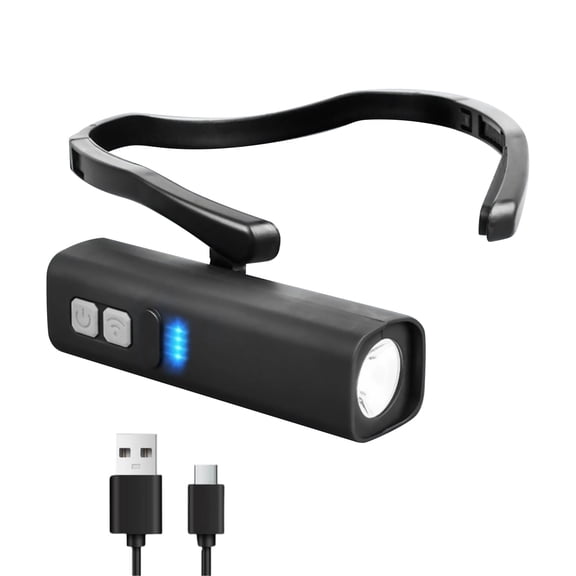 ARCADORA Ear Mounted LED Headlight Motion Sensor Hands Free Lighting 1000Mah Type C Rechargeable For Night Fishing And Car Repair