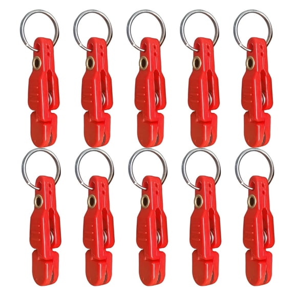 ARCADORA Fishing Line Release Clips 10 Pack Quick Release Adjustable Tension ABS Plastic for Downrigger Outrigger Sea Fishing