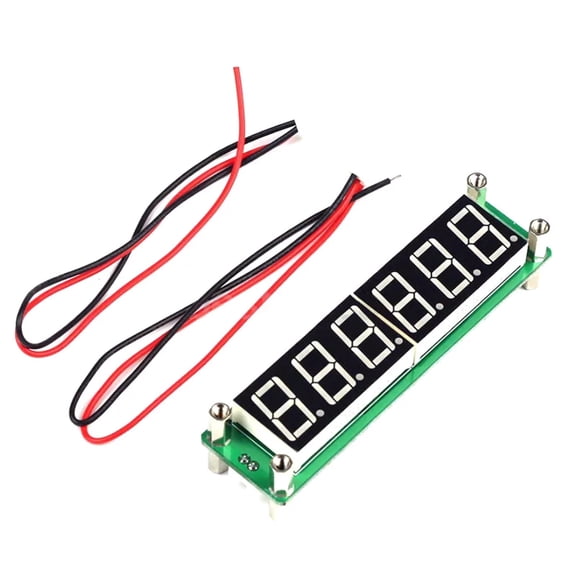 ARCADORA Frequency Counter 0.1MHz-65MHz 10Hz Precision LED Display VC-TCXO Accurate Measurement Simple Operation with Connecting Wires