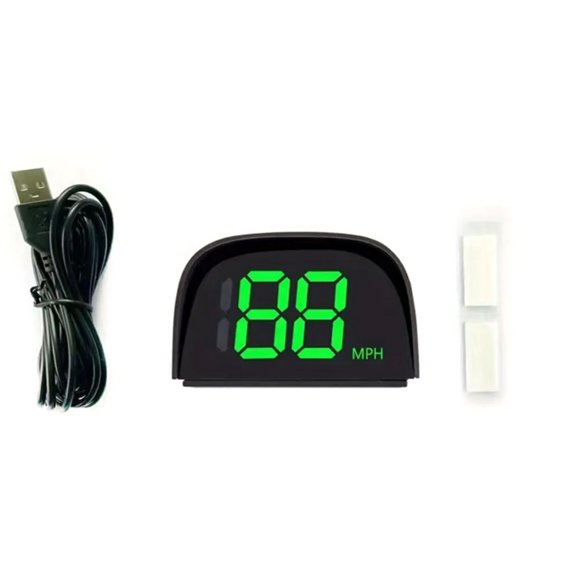 ARCADORA GPS Digital HUD Speedometer MPH Display Green Font Sunshine Hood Plug Play Design For All Cars Buses Trucks Scooters