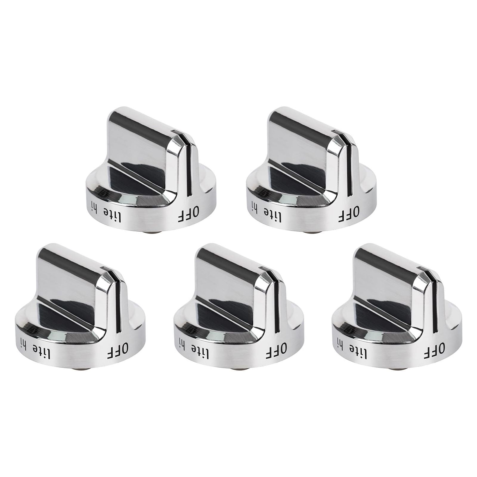 ARCADORA High-Temp Silver Stove Knobs for Frigidaire Ranges - Heat-Resistant & Easy-Clean