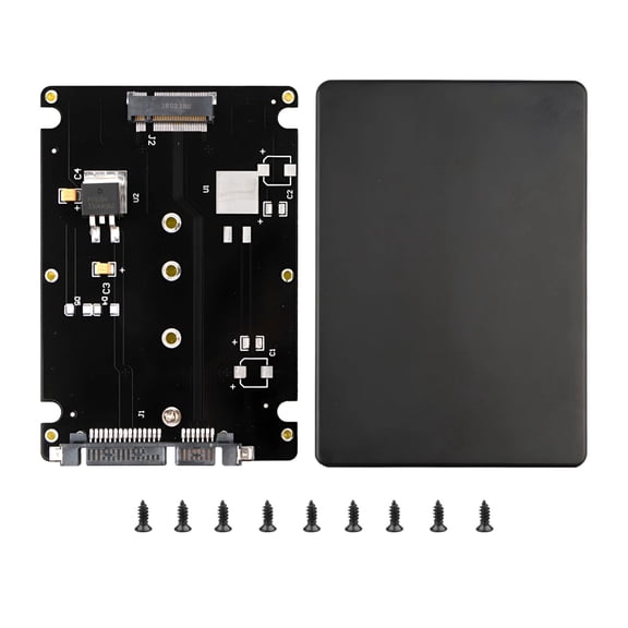 ARCADORA M.2 NGFF to SATA 3.0 SSD Enclosure 6Gbps for 2230 2242 2260 2280 SSDs Windows/IOS/Linux Laptop Desktop Compatible