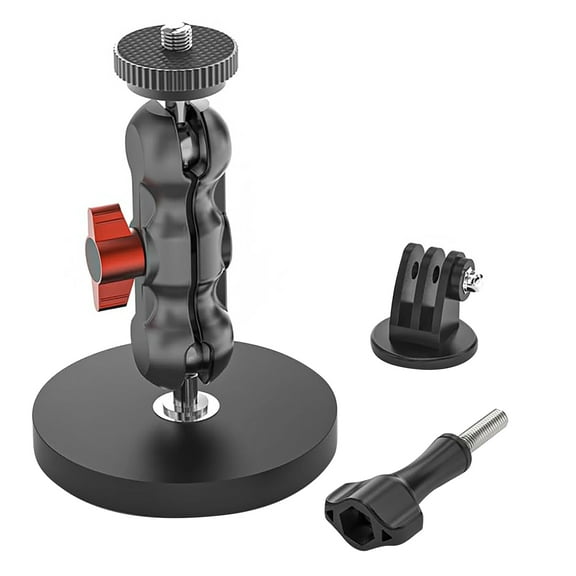 ARCADORA Magnetic Camera Mount 55lbs 360 Ball Head for DJI Osmo Action Camcorders Aluminum Alloy Travel Photography Home Monitoring