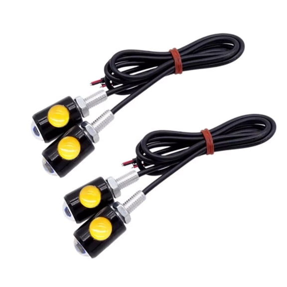 ARCADORA Motorcycle LED Turn Signals Amber 12V Universal Super Bright Aluminum Waterproof Blinker Scooter Dirt Bike