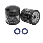 ARCADORA Oil Filter Kit 90915-YZZN1 2Pcs With Washer For Camry Corolla Rav4 Es Nx Rx Ux Series Models