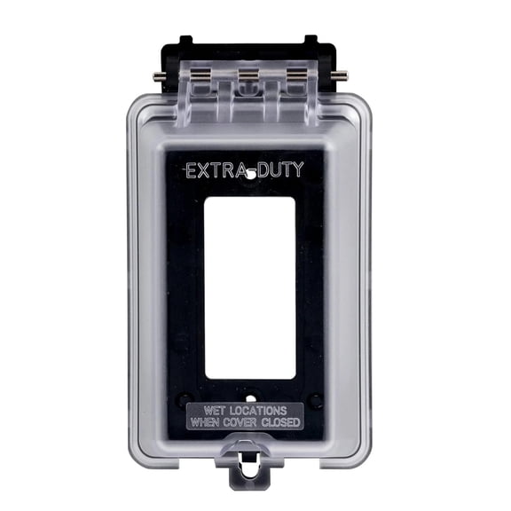 ARCADORA Outdoor Weatherproof Outlet Cover PC Material Single Gang For Garden Patio Rain Snow Dirt Protection Home Use