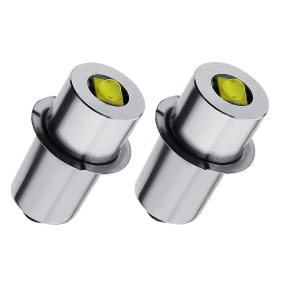 ARCADORA P13.5S Base LED Bulb 6-24V White 6000K 200LM For Maglite Ryobi 18V Craftsman Flashlights Work Lights Torches