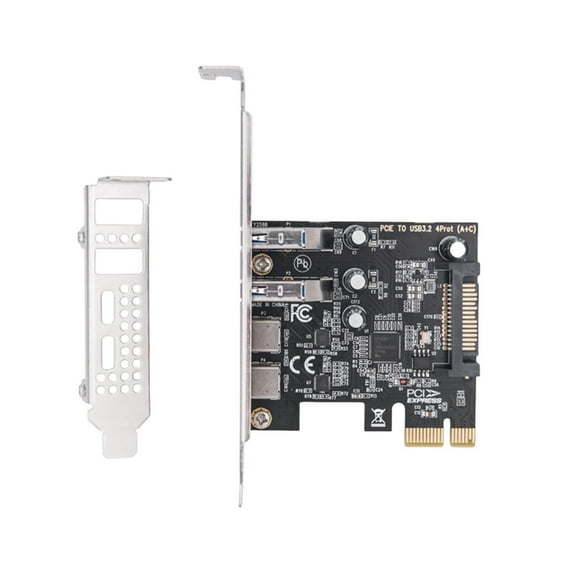 ARCADORA PCIe to USB 3.2 Card with 2 USB-A & 2 USB-C Ports D720201 Host 5Gbps for Win XP Win7 Win8 Win10 Win11 Linux