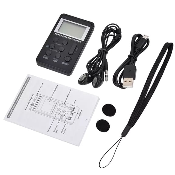 ARCADORA Quality AM/FM Radio for Music Lovers Durable ABS, 64-108MHz FM & 522-1710KHz AM Reception