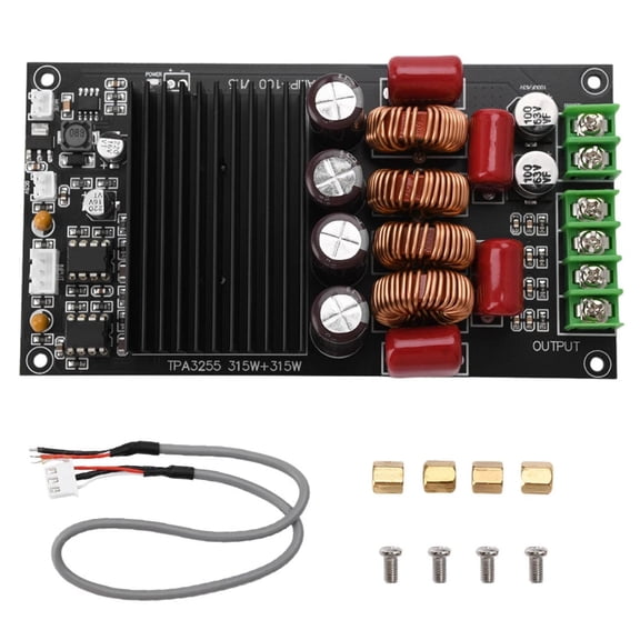 ARCADORA TPA3255 Class D Amplifier Board 600W 300W x 2 Stereo 20Hz-20kHz DC19V-52V HiFi Audio High Power High Efficiency