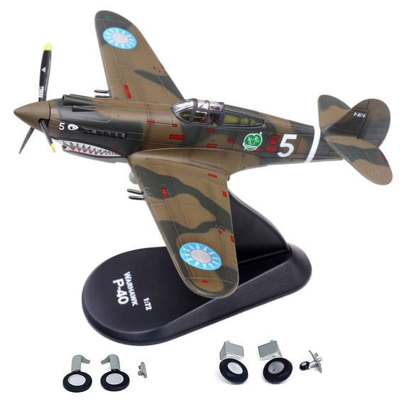 ARCADORA US Curtiss P-40C Warhawk Fighter Model 1:72 Scale Die Cast Alloy Plastic for Desk Display Collector Gift