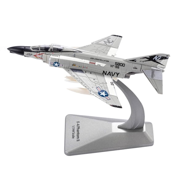ARCADORA US Navy F-4 Phantom II Fighter Model 1:144 Scale Die Cast Alloy 14cm x 9.5cm for Desk Decor Collection Display Stand